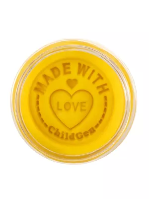 ChildGen Doğal Oyun Hamuru Sarı Premium Kavanoz (125 gr) (1)