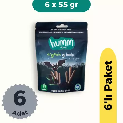 Humm Organik Zeytinli Grissini 6'lı Set