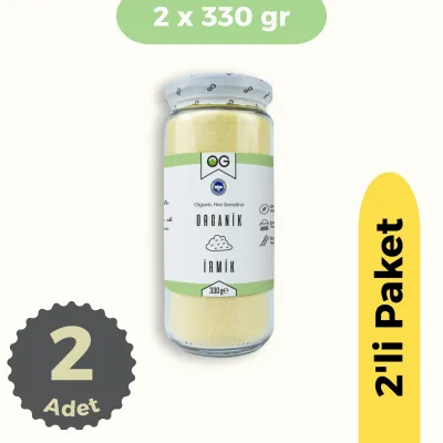 OG Natural Organik İrmik 2'li Set (2x330 gr)