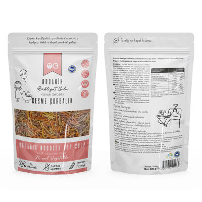OG Natural Organik Karışık Sebzeli Bakliyat Unlu Kesme Çorbalık +8 Ay (200 gr) (1)