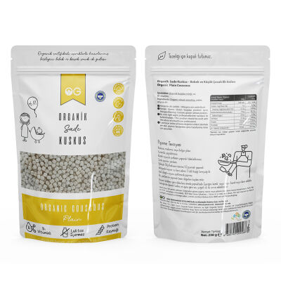 OG Natural Organik Sade Bebek Kuskus +6 Ay (250 gr)  (1)