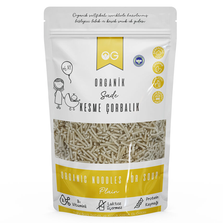 OG Natural Organik Sade Kesme Çorbalık (Sütsüz, Yumurtasız) +6 Ay 200 gr - 1