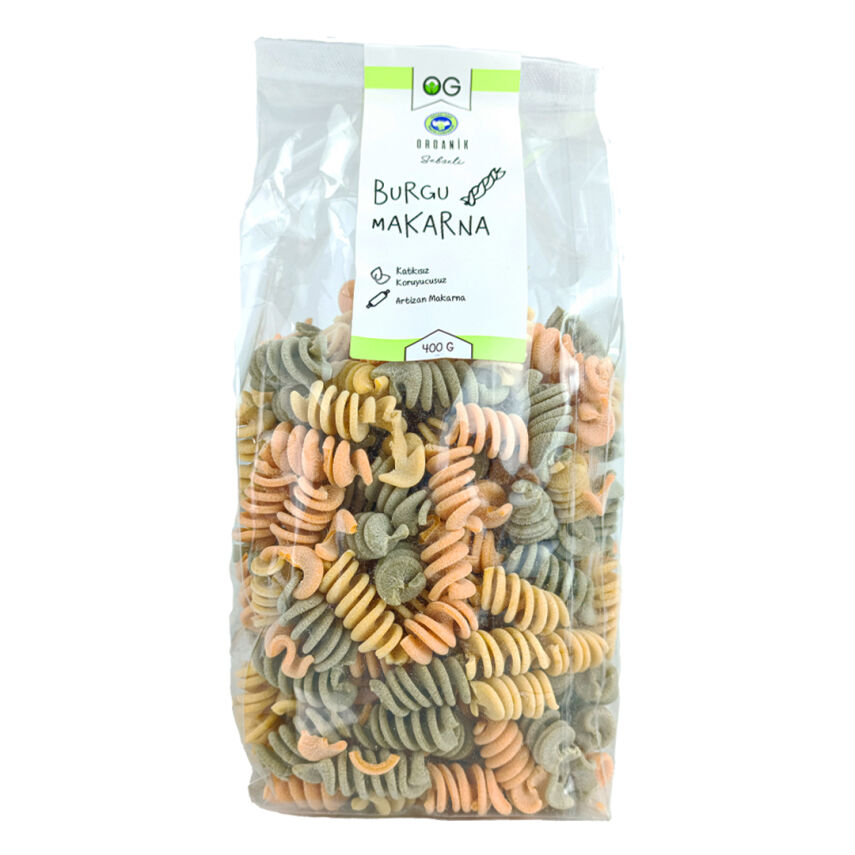 OG Natural Organik Sebzeli Artizan Burgu Makarna (400 gr) - 1