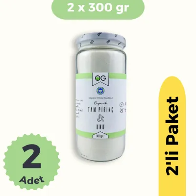 OG Natural Organik Tam Pirinç Unu 2'li Set (2x300 gr)