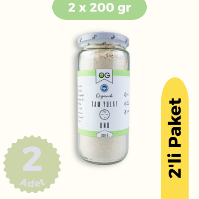 OG Natural Organik Tam Yulaf Unu 2'li Set +6 Ay (200 gr)