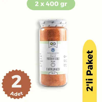OG Natural Organik Yoğurtsuz Bebek Tarhanası +6 Ay 2'li Set (2x400 gr)