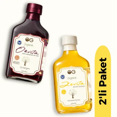 OG Natural Zevita & Özvita Organik Doğal İçerik 2'li Set