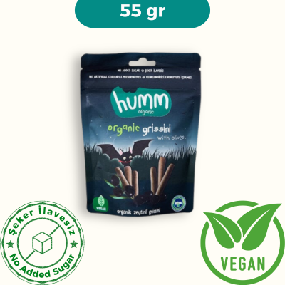 Humm Organik Zeytinli Grissini Vegan (55 gr)