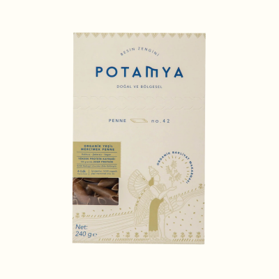 Potamya Organik Yeşil Mercimek Penne Makarna Glutensiz (240 gr)