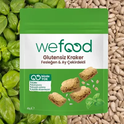 Wefood Glutensiz Fesleğenli Kraker 40 Gr (1)