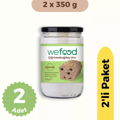 Wefood Çiğ Karabuğday Unu 2'li Set Glutensiz 350 gr