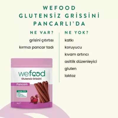 Wefood Glutensiz Grissini Pancarlı 40 Gr (1)