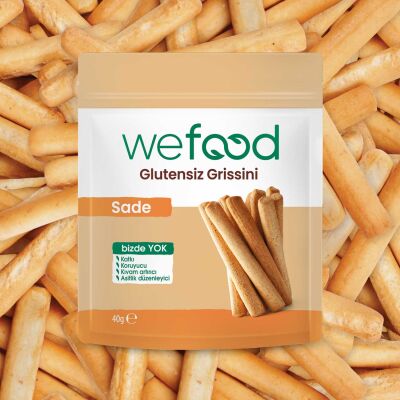 Wefood Glutensiz Sade Grissini (40 gr) (1)