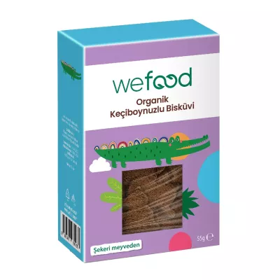 Wefood Kids Organik Keçiboynuzlu Bisküvi (55 gr)