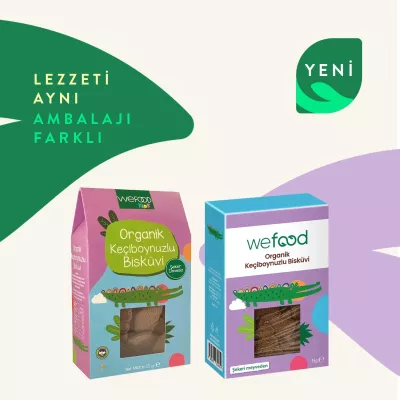 Wefood Kids Organik Keçiboynuzlu Bisküvi (55 gr) (1)