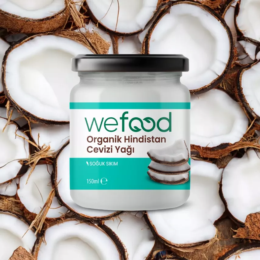 Wefood Organik Hindistan Cevizi Yağı (Soğuk Sıkım) 150 ml 2'li Set - 4