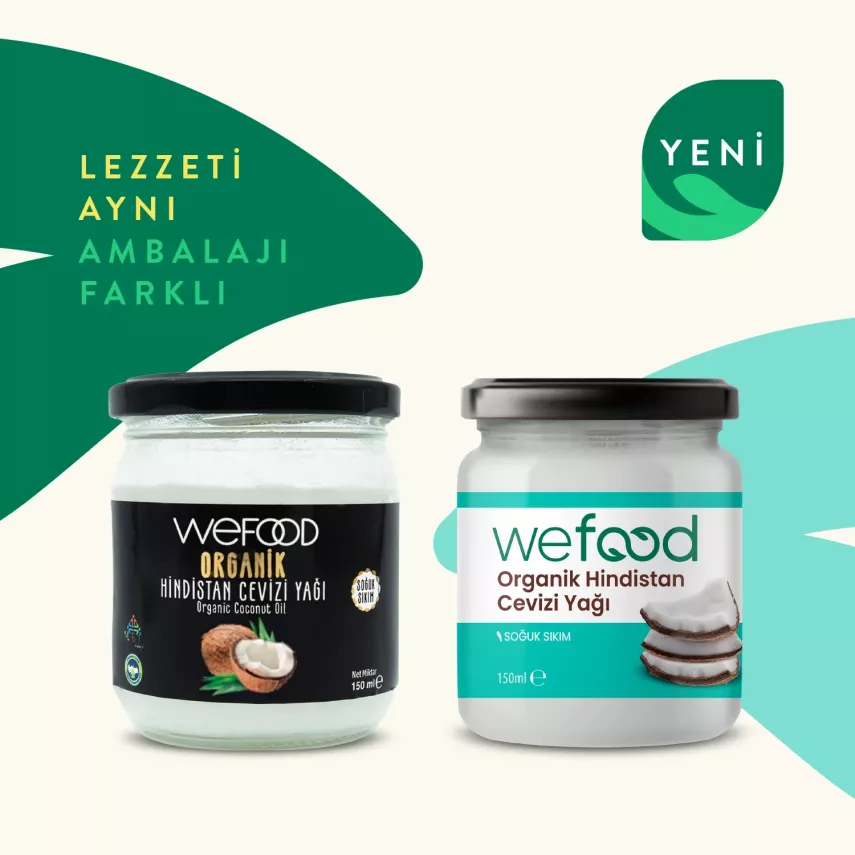 Wefood Organik Hindistan Cevizi Yağı (Soğuk Sıkım) 150 ml 2'li Set - 3
