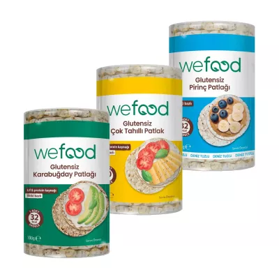 Wefood Tahıl Patlağı 3'lü Set (Karabuğday & Pirinç & Çok Tahıllı) (1)